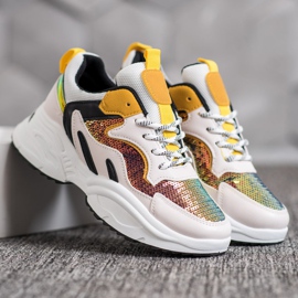 Weide Baskets à la mode avec des paillettes multicolore 4