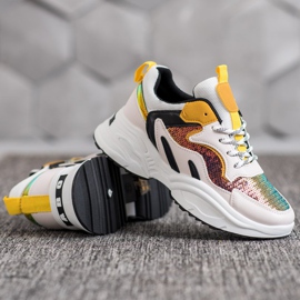 Weide Baskets à la mode avec des paillettes multicolore 5