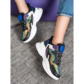 Weide Baskets à la mode avec des paillettes multicolore 4
