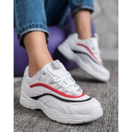 SHELOVET Baskets blanches classiques 2
