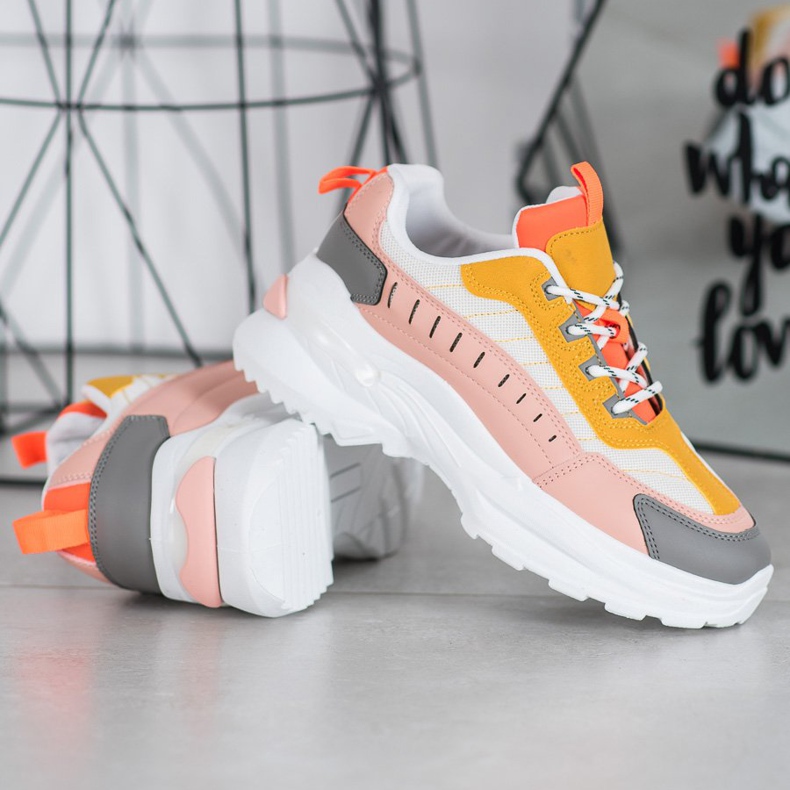 SHELOVET Chaussures à la mode sur la plate-forme multicolore 1