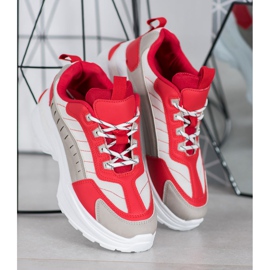 SHELOVET Chaussures à la mode sur la plate-forme rouge multicolore 2 SHELOVET Chaussures à la mode sur la plate-forme rouge multicolore 2