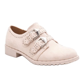 Chaussures beiges à clous ES8500 1