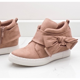 Baskets en daim roses XW37320 3