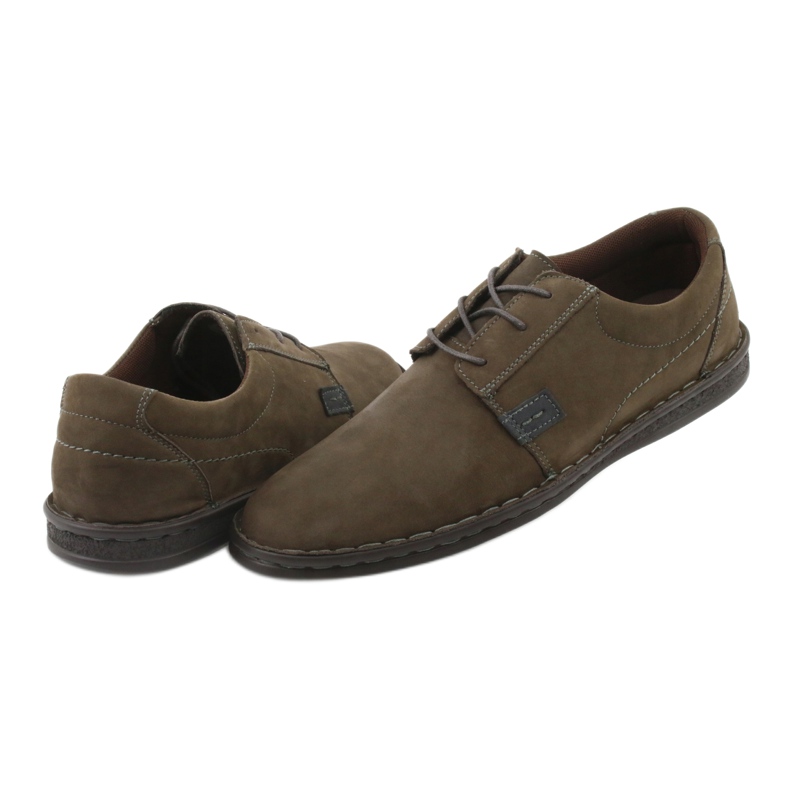 Chaussures confort American Club CY17 olive multicolore vert 4