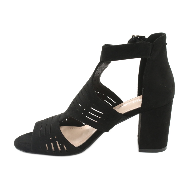 Sandales à dessus en daim Sergio Leone SK903 le noir 2