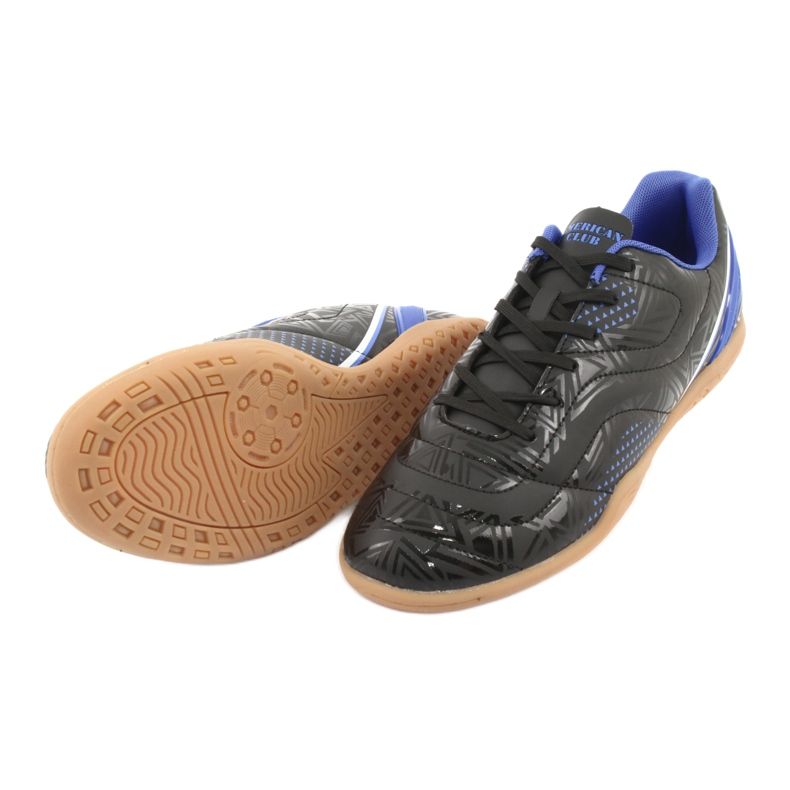 Chaussures d'intérieur pour hommes American Club OG13 noir / royal le noir 5