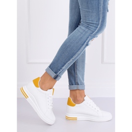Baskets blanches CC-15 jaunes pour femmes 2