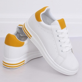 Baskets blanches CC-15 jaunes pour femmes 1