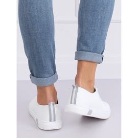 Baskets à lacets blanches et grises BB77 Grey 2