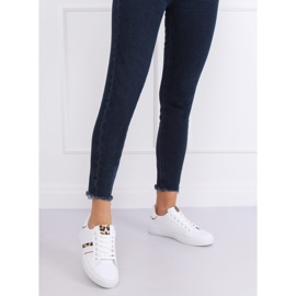 Baskets femme blanches K-388 BLANC / LÉOPARD 2
