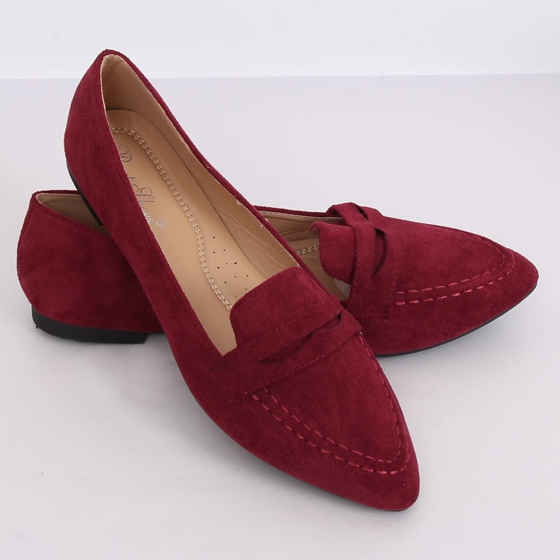 Mocassins femme bordeaux CH-1M6 Wine Red rouge 1