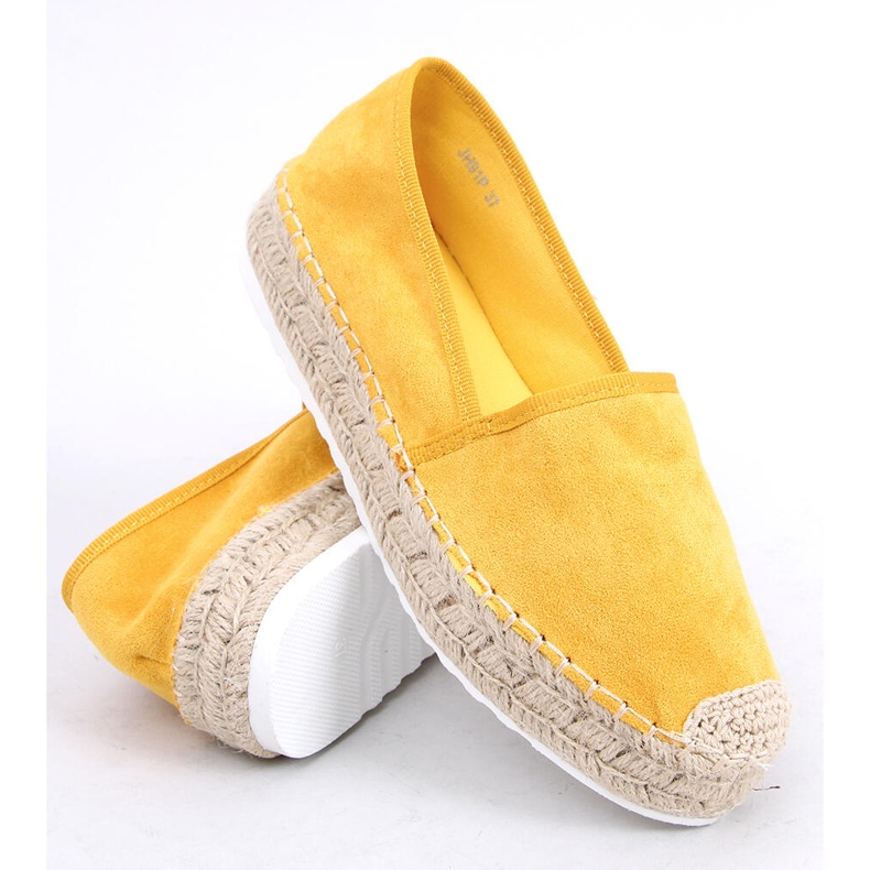 Espadrilles femme miel JH91P Jaune 1