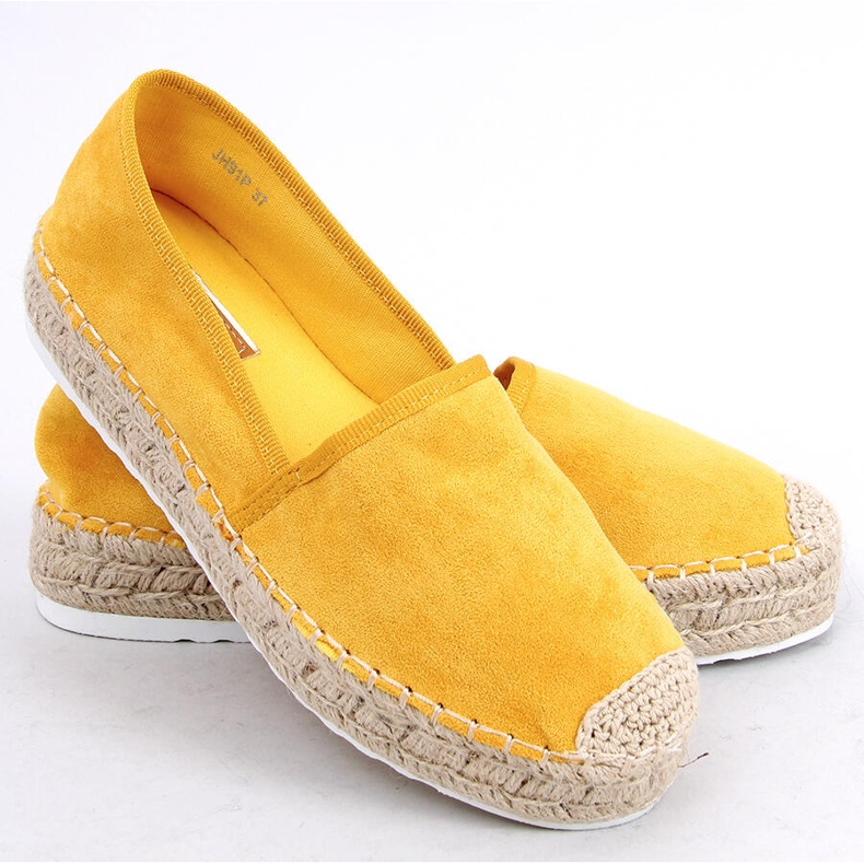 Espadrilles femme miel JH91P Jaune 2