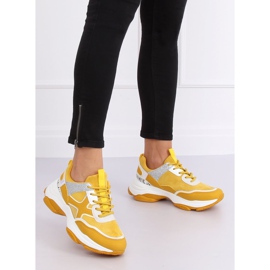 Chaussures de sport jaunes pour femmes C-3127 Jaune 4
