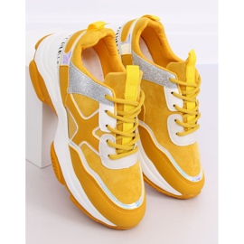 Chaussures de sport jaunes pour femmes C-3127 Jaune 3