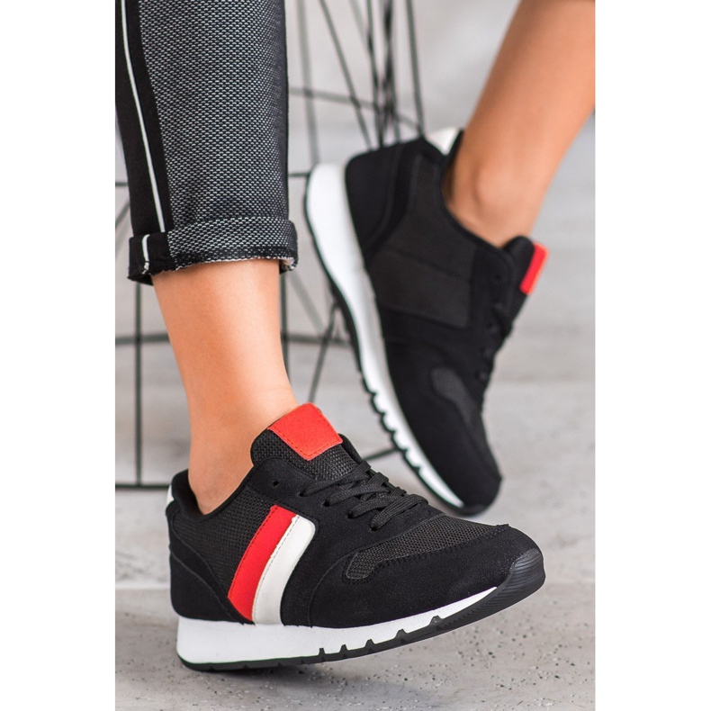 SHELOVET Chaussures de sport classiques noir multicolore 2