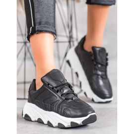 Bella Paris Baskets à lacets noir 1