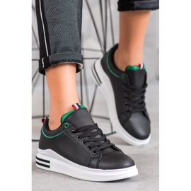 SHELOVET Baskets noires sur la plateforme le noir 1