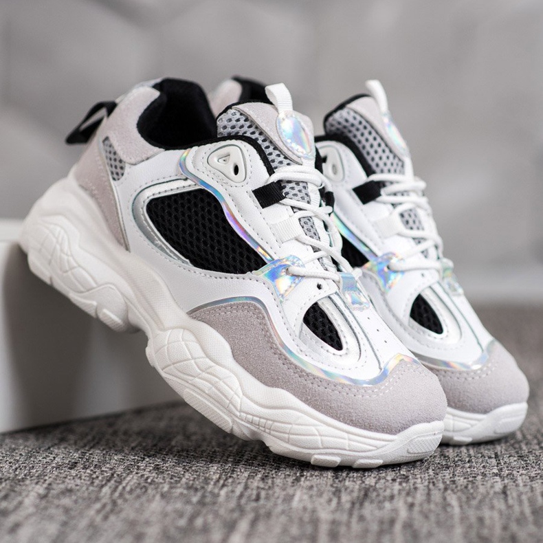 SHELOVET Baskets avec maille multicolore 1