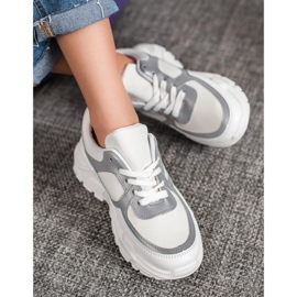 SHELOVET Baskets blanches classiques 3