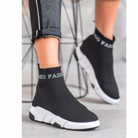 SHELOVET Chaussures à enfiler à la mode noir 1