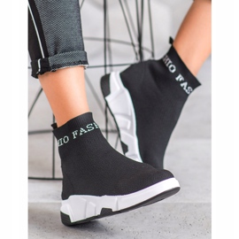 SHELOVET Chaussures à enfiler à la mode noir 2