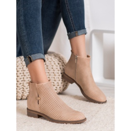 Bottines ajourées légères VINCEZA brun 5
