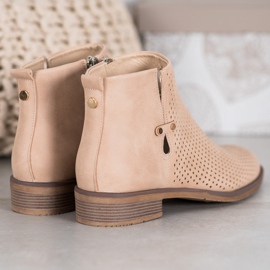 Bottines ajourées légères VINCEZA brun 2