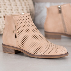 Bottines ajourées légères VINCEZA brun 3