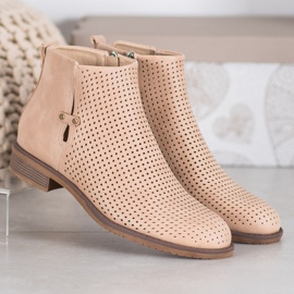 Bottines ajourées légères VINCEZA brun 4