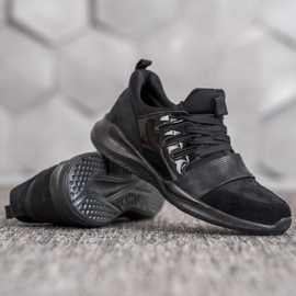 SHELOVET Chaussures de sport de mode noires 1