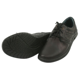 Riko 870 Chaussures pour hommes en cuir confortable noir 5