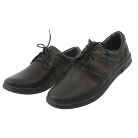 Riko 870 Chaussures pour hommes en cuir confortable noir 3 Riko 870 Chaussures pour hommes en cuir confortable noir 3