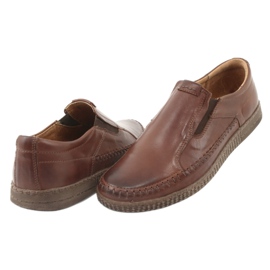 Riko Mocassins en cuir masculin 913 marron brun 4