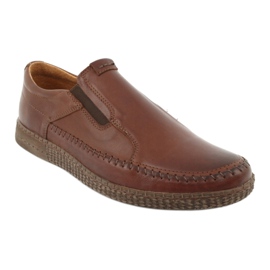 Riko Mocassins en cuir masculin 913 marron brun 1