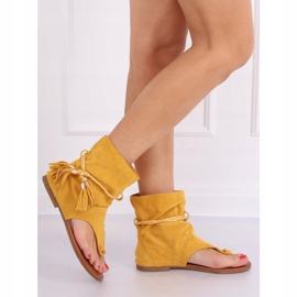 Tongs avec tiges miel SL1011 Jaune 3