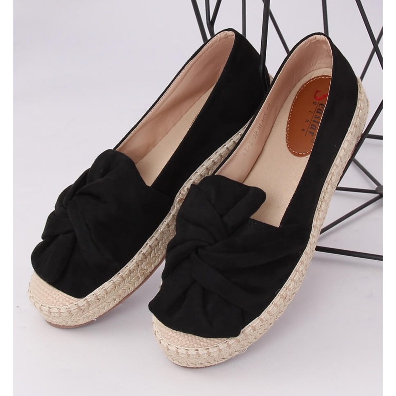 Espadrilles noires pour femmes LL-219P Noir 1