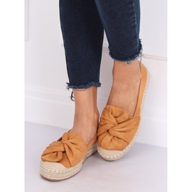 Espadrilles pour femmes Camel LL-219P Camel brun multicolore 2
