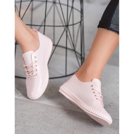 SHELOVET Baskets Poudre Légère rose 2