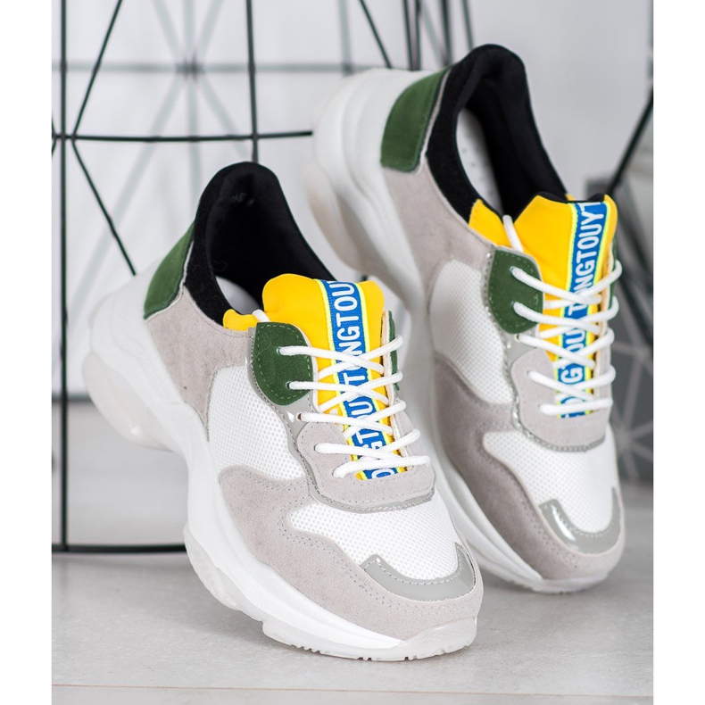 SHELOVET Baskets à la mode multicolore 1