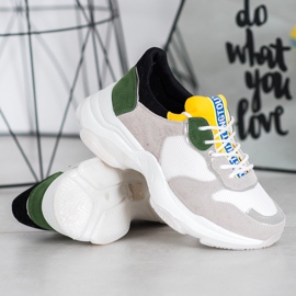 SHELOVET Baskets à la mode multicolore 4