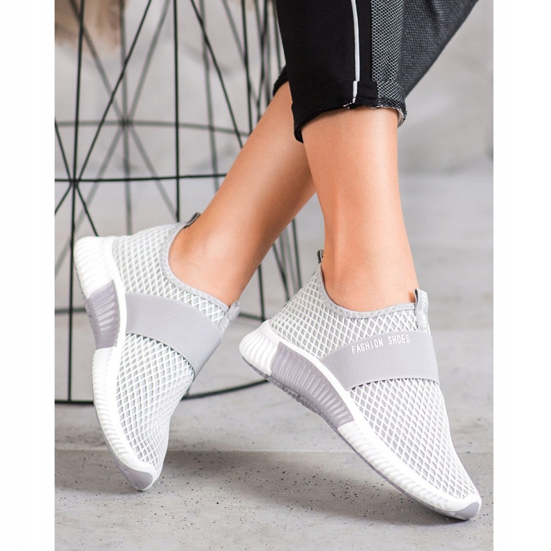 SHELOVET Chaussures de mode à enfiler gris 2