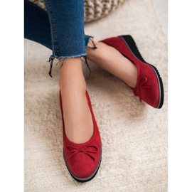 Goodin Ballerine Avec Noeud rouge 1 Goodin Ballerine Avec Noeud rouge 1