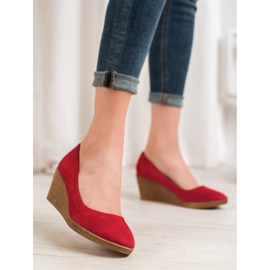 Goodin Ballerine compensée classique rouge 3