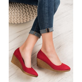 Goodin Ballerine compensée classique rouge 4
