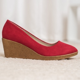 Goodin Ballerine compensée classique rouge 2