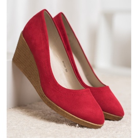 Goodin Ballerine compensée classique rouge 5