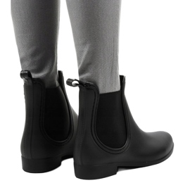 Bottes courtes en caoutchouc noires YJ-13 le noir 3