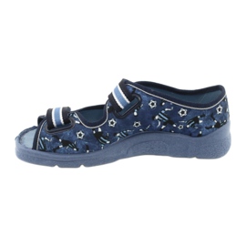 Chaussures pour enfants Befado 969Y141 blanc bleu marine bleu 2